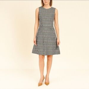 Marni Blue Black Check Sleeveless dress 4 40 NEW